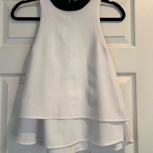 Charlotte Russe White Layered Women’s Blouse